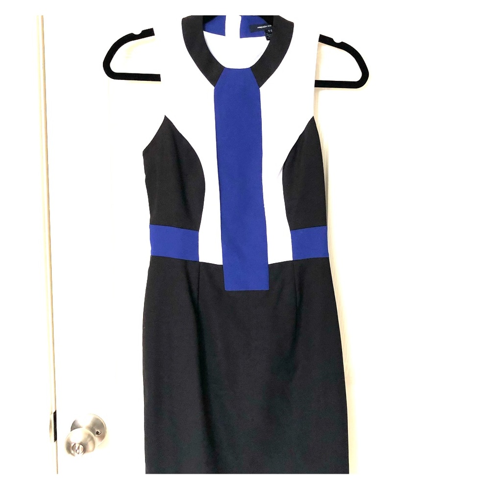 French connection blue/black dress